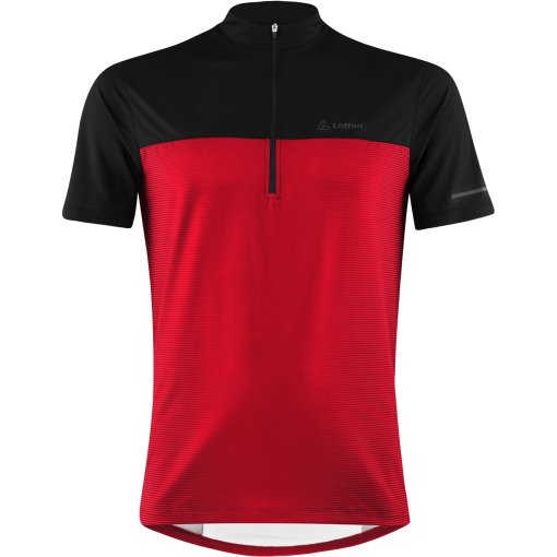 Foto de Löffler Camiseta Ciclismo Half Zip Hombre - Glow - rojo 551