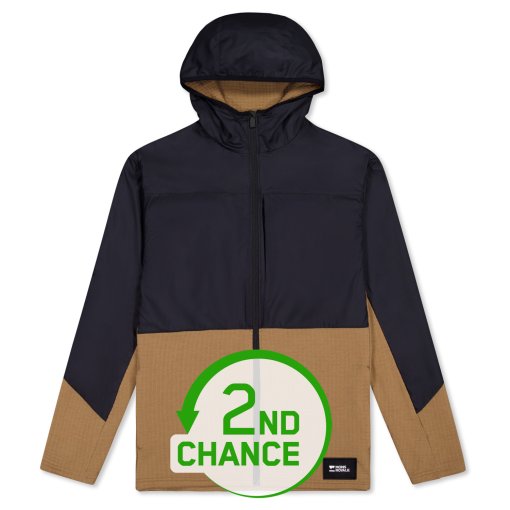 Produktbild von Mons Royale Offgrid Merino Fleece Wind Jacke Herren - schwarz / toffee - B-Ware
