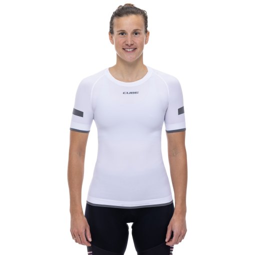 Produktbild von CUBE RACE Be Cool Kurzarm-Funktionsunterhemd Damen - weiß