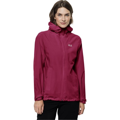 Foto de Jack Wolfskin Chaqueta Impermeable Mujer - Pack &amp; Go Shell - cranberry