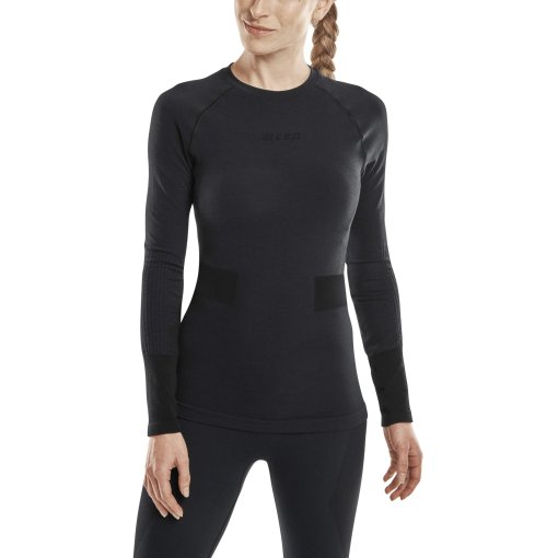 Immagine prodotto da CEP Maglia a Maniche Lunghe Donna - Merino Base Skiing - nero
