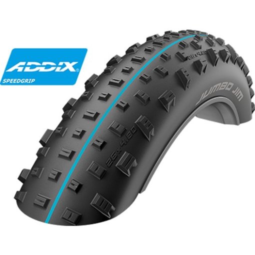 Immagine prodotto da Schwalbe Jumbo Jim Evolution Fatbike Folding Tire - AddixSpeedGrip - TLEasy - 26x4.0&quot;