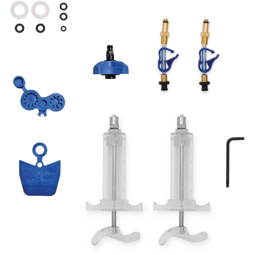 Photo produit de BLEEDKIT.COM Kit de Purge pour tous les Freins Hydrauliques à Huile Minérale SRAM - Workshop Mineral Edition