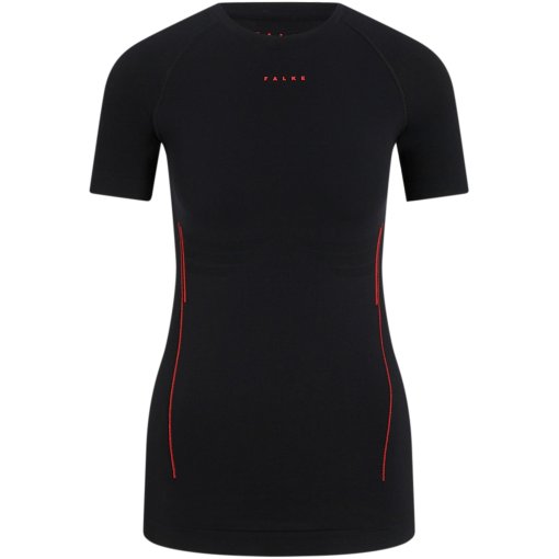 Produktbild von Falke Wool-Tech Light Crew Neck Kurzarmshirt Damen - schwarz 3000
