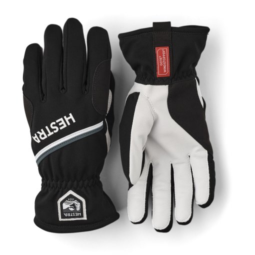 Foto de Hestra Guantes de Cross 5 Dedos - Windstopper Action Coach - negro