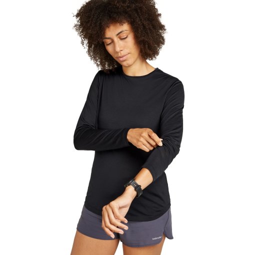 Immagine prodotto da Icebreaker Maglia a Maniche Lunghe Donna - Merino 125 Cool-Lite™ Sphere III - Nero