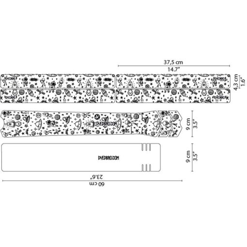 Immagine prodotto da DYEDBRO Pellicola Protettiva per Telaio - Space Trip - black gloss