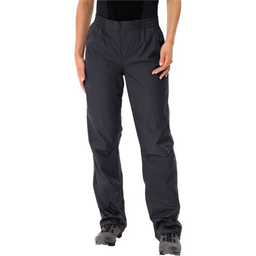 Foto de Vaude Pantalones Impermeables Mujer - Drop II - Regular - negro/negro