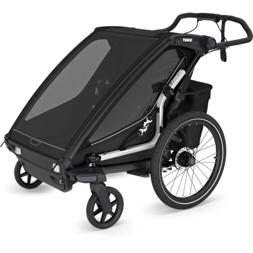 Foto de Thule Remolque de Bicicleta para 2 Niños - Chariot Sport 2 Double - negro