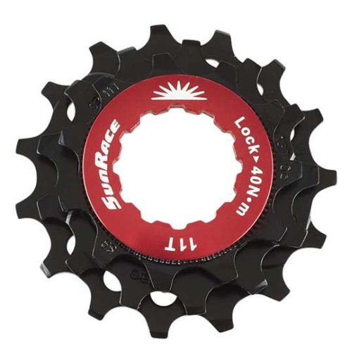 Immagine prodotto da SunRace SPCS11 MTB 11-Velocità Pignoni Anello di Bloccaggio + Pignonemit con 11-13-15 Denti - nero