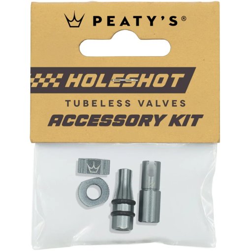 Picture of Peaty&#039;s Holeshot Fast Flow Tubeless Valves Accessory Kit - slate