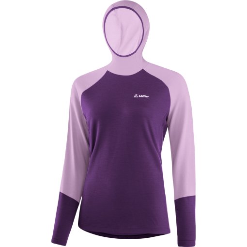Immagine prodotto da Löffler Felpa con Cappuccio Donna - Transtex® Merino - viola 556