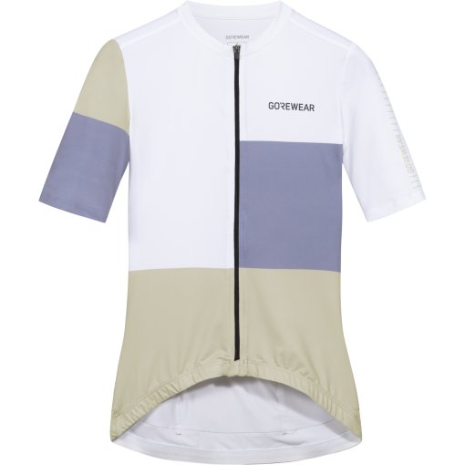 Productfoto van GOREWEAR Swiftride Block Dames shirt met korte mouwen - white / amethyst grey 01DF