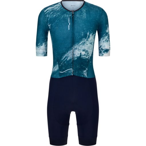 Zdjęcie: Santini Leaf Mot Strój triathlonowy dla mężczyzn 6T774IMGLEAFMOT - teal TE