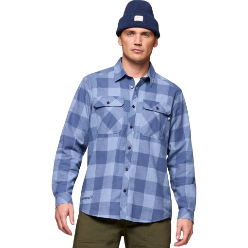 Productfoto van Norrona femund lightweight flanellen overhemd heren - Frozen Fjord