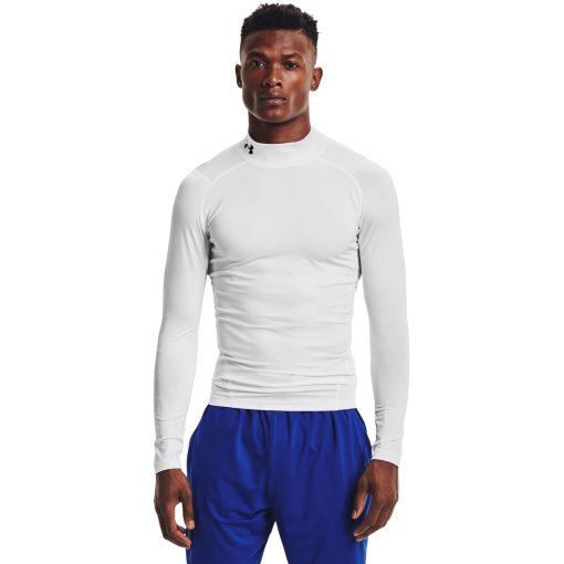 Produktbild von Under Armour HeatGear® Mock Langarm-Oberteil Herren - White/Black