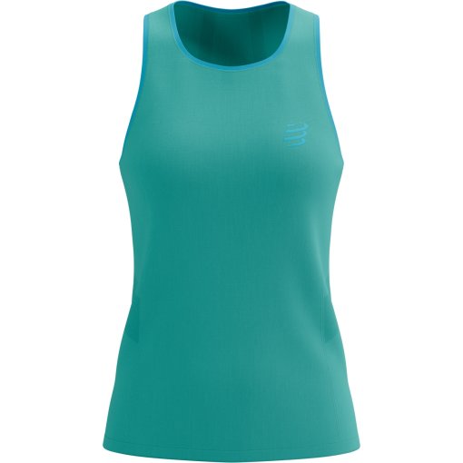 Picture of Compressport Performance Running Tank Top Women - pool blue