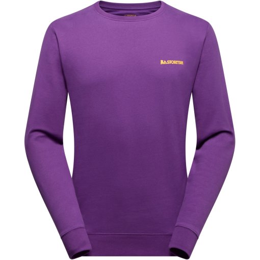 Picture of La Sportiva Climbing on the Moon Sweatshirt Men - Viola/Giallo