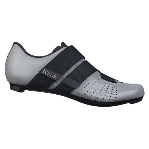 Immagine prodotto da Fizik Scarpe Bici da Corsa Unisex - Tempo Powerstrap R5 - Riflettente grigio/nero