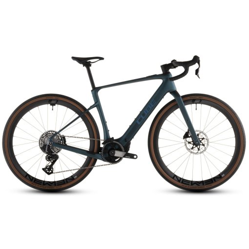 Immagine prodotto da CUBE Bici Elettrica Gravel Carbonio - NUROAD HYBRID C:62 SLT 400X - 2026 - royalgreen / crisscross