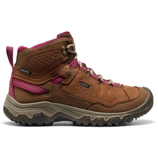 Slika izdelka KEEN Targhee IV Mid Waterproof Pohodniški škornji za ženske - Bison/Beaujolais