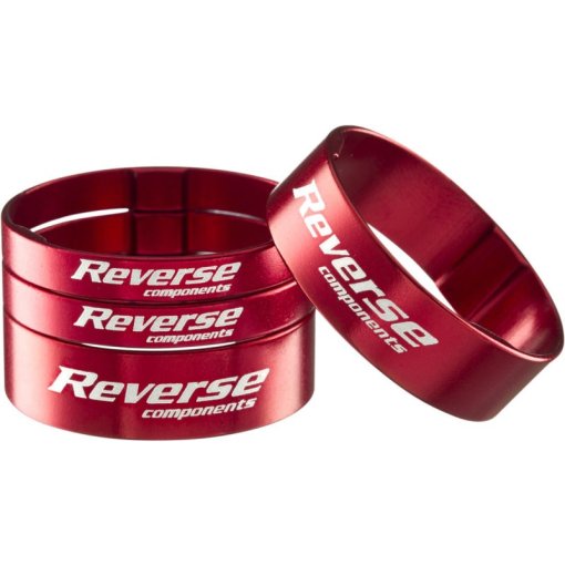 Immagine prodotto da Reverse Components Ultra Light Spacer Set - 1-1/8 inch - red