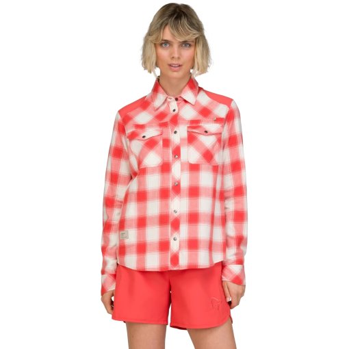 Foto de Norrona Camisa de Franela Mujer - femund - Paprika Red