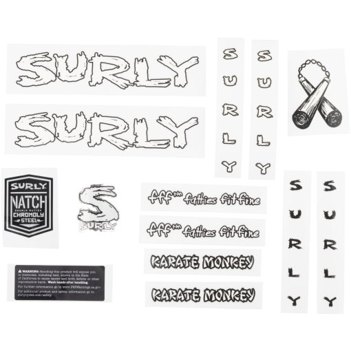 Slika izdelka Surly Karate Monkey Decal Set - white