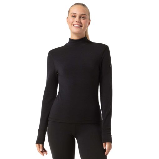 Foto de SUPER.NATURAL Camiseta de Manga Larga Mujer - B Hot Turtleneck - Jet Black