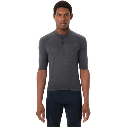 Photo produit de Vaude Maillot Manches Courtes Homme - Kuro Half-Zip - noir