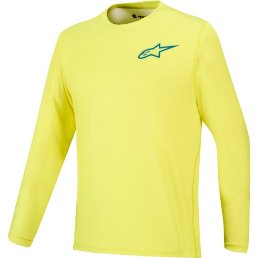 Productfoto van Alpinestars A-Dura Air Fietsshirt met Lange Mouwen Heren - yellow fluo