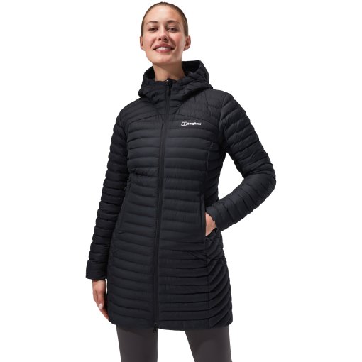 Photo produit de Berghaus Nula Micro Veste thermique synthétique longue pour femme - Jet Black