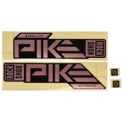 Immagine prodotto da RockShox Decal Kit per 27.5/29&quot; Pike Ultimate - matt copper foil per gloss black (2023+)