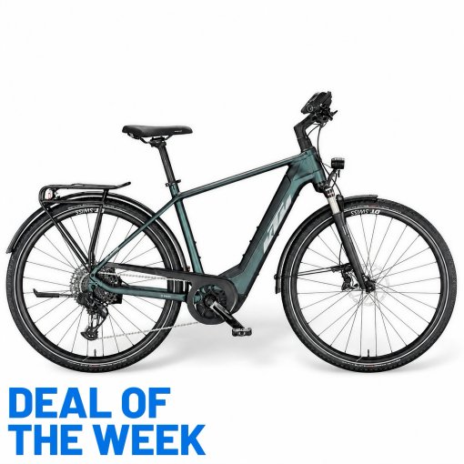 Productfoto van KTM MACINA SPORT 710 GX AXS - Trekking E-Bike - 2023 - green purple flip matt (silver+blue)