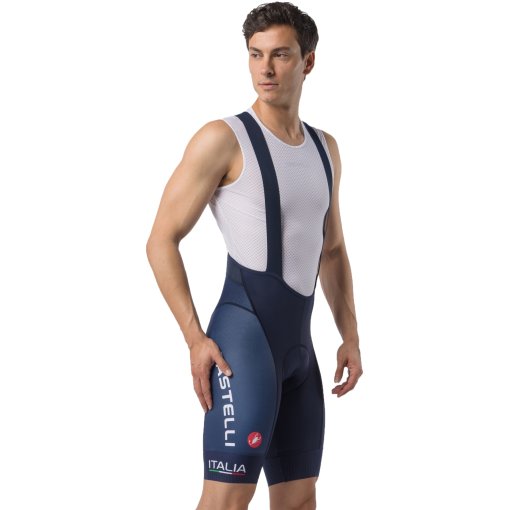 Picture of Castelli Team Italia Competizione 2 Bibshorts Men - belgian blue 424