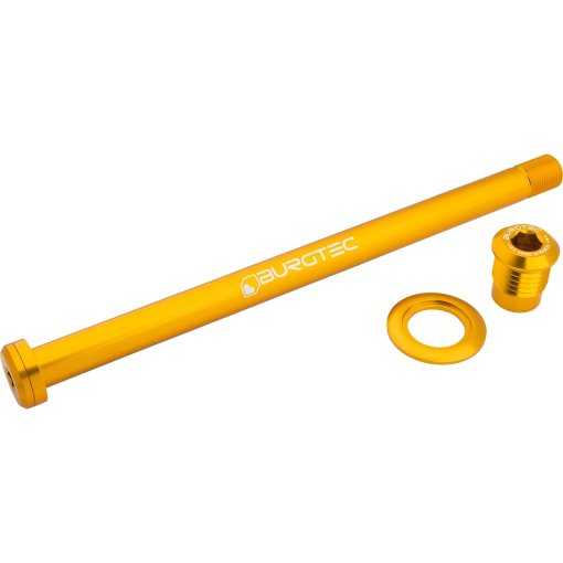 Slika izdelka Burgtec Prebodna os - zadnja | 12x148mm Boost | M12x1 | 184mm | za Orbea - Burgtec Bullion Gold