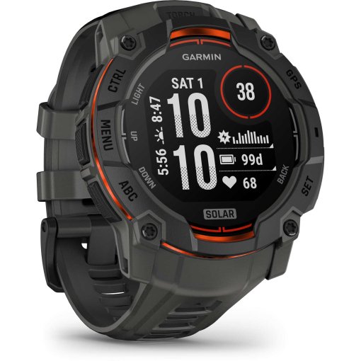 Produktbild von Garmin Instinct 3 Solar GPS Smartwatch - 50mm - Kohle/Schwarz