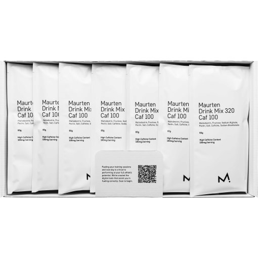 Foto de MAURTEN Bebida de Hidrogel en Polvo + Cafeína - Drink Mix 320 CAF 100 - 14x83g