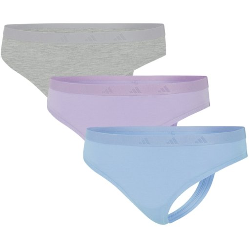 Foto de adidas Sports Underwear Tanga Mujer - Active Essentials Cotton Low Rise - Pack de 3 - 900 assorted