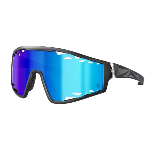 Picture of Supacaz Galactic Glasses - Matte Black | Maui Blue Lazer Vented Lens