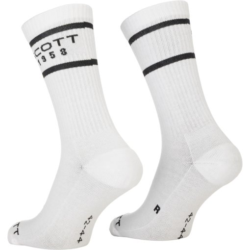 Productfoto van SCOTT Retro Casual Crew Sokken - Set van 3 - white/black