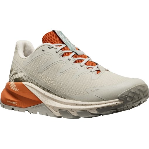 Produktbild von KEEN Targhee Apex Wasserdichte Wanderschuhe für Herren - Abbey Stone/Gold Flame