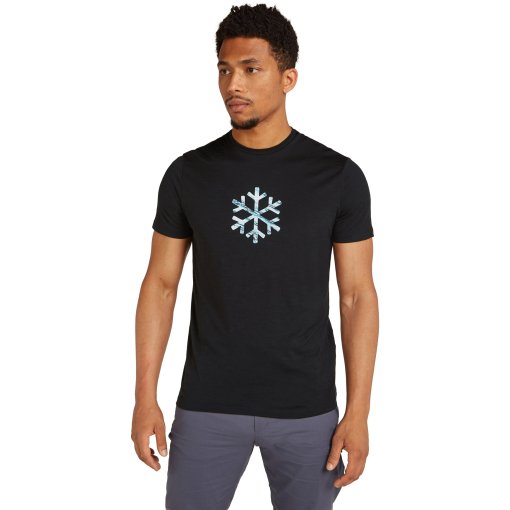 Immagine prodotto da Icebreaker Maglietta Uomo - Merino 150 Tech Lite Protect Our Winters - Nero