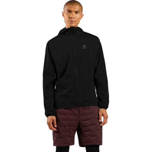 Productfoto van Odlo X-Alp Performance Knit Waterdichte Hardloopjack Heren - zwart - zwart