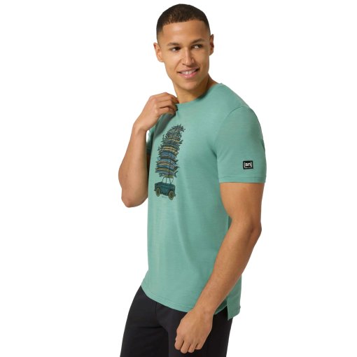 Produktbild von SUPER.NATURAL Surf Trip T-Shirt Herren - Lagoon Green/Various