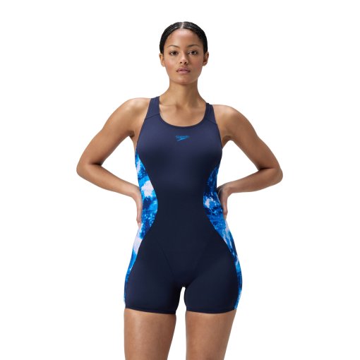 Produktbild von Speedo Digital Printed Legsuit Damen - peacoat