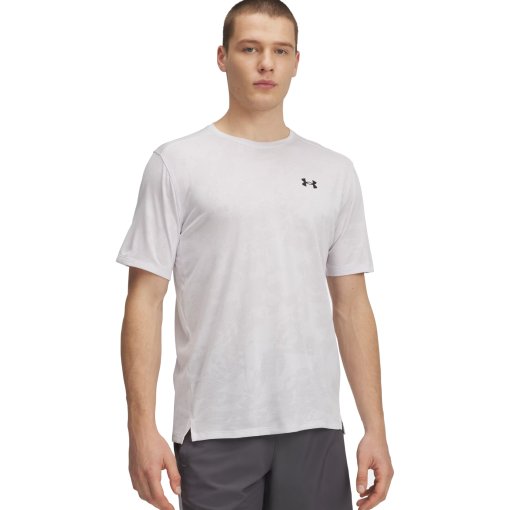 Foto de Under Armour Camiseta de Manga Corta Hombre - UA Tech™ Vent Jacquard - Distant Gray/Black