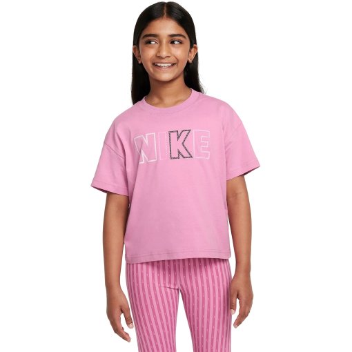 Foto de Nike Camiseta Niños - Sportswear Essential AOP - magic flamingo FZ5561-646