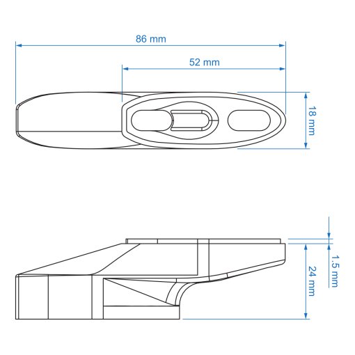 Profile Design Riser Kit - Adapters | A3 | Reach Extender for
