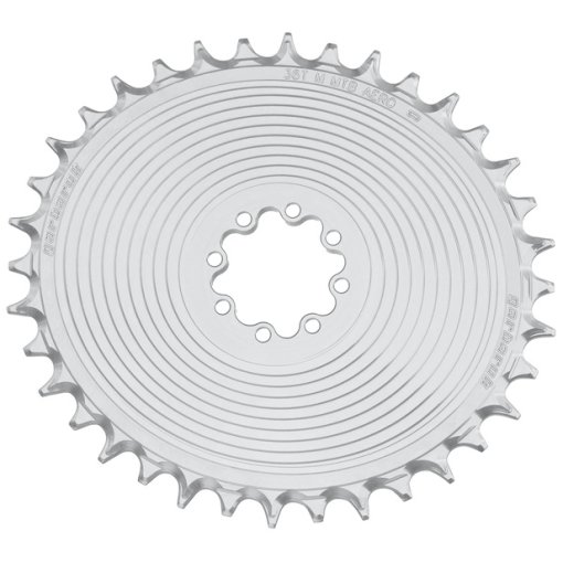 Produktbild von Garbaruk MTB AERO Kettenblatt | Oval | SRAM 8-Loch | Direct Mount | 3mm Offset - silber